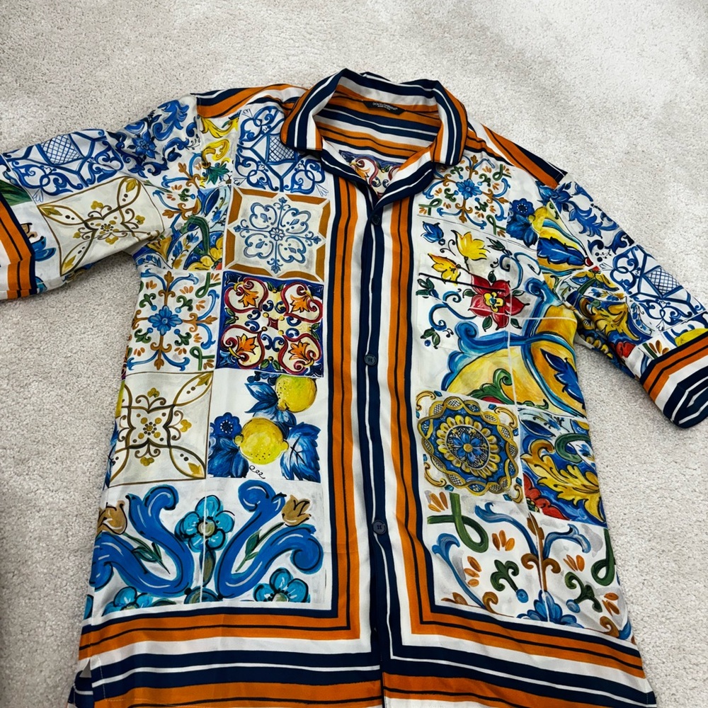 Dolce and gabbana men’s majolica shirt